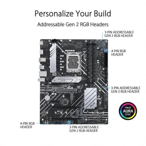ASUS Prime H670-Plus DDR4 Intel Motherboard - 4