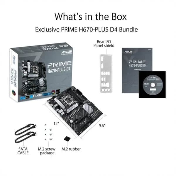 ASUS Prime H670-Plus DDR4 Intel Motherboard - 3
