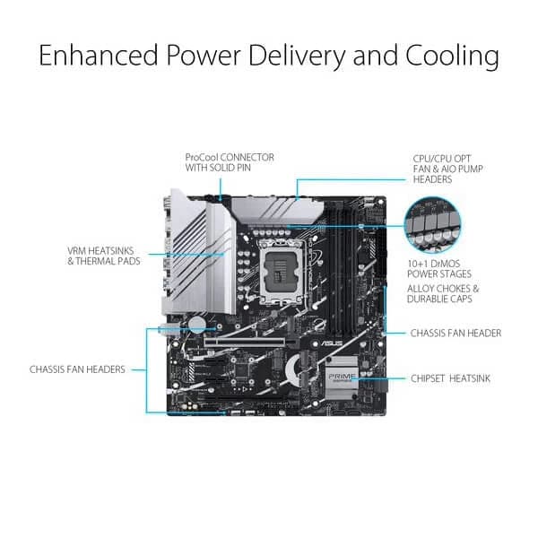 ASUS Prime Z790M-Plus DDR4 Intel Motherboard - 2