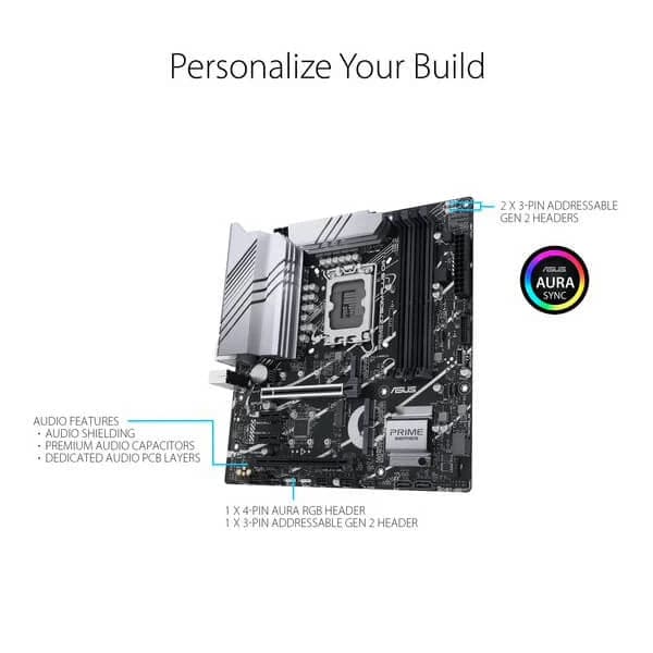 ASUS Prime Z790M-Plus DDR4 Intel Motherboard - 4
