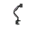 MSI MPG MT201RG Dual Monitor Arm, Gas Spring, 49 Inch, Up to 20kg, VESA 75x75/100x100, RGB, Black – TechCure India
