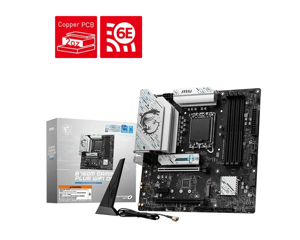 MSI B760M GAMING PLUS WIFI DDR4 LGA 1700 Motherboard – TechCure India