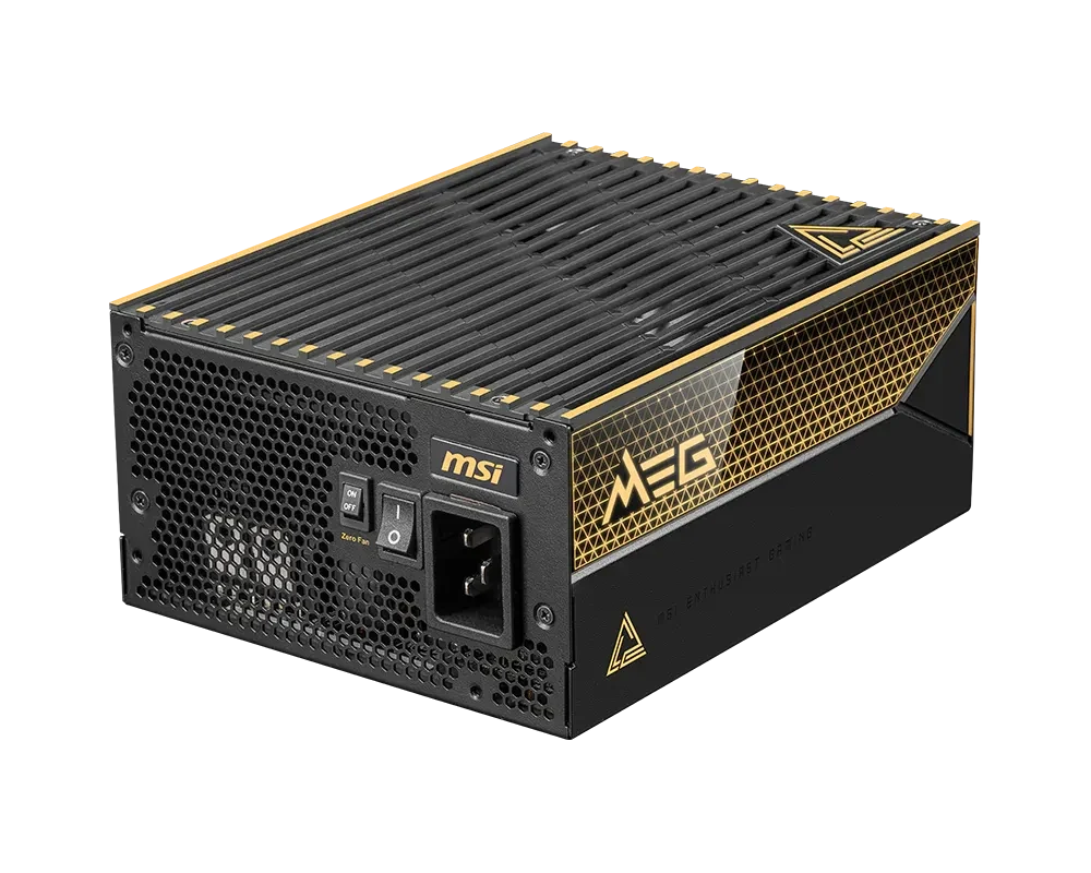 MSI MEG Ai1600T PCIE5 80 PLUS Titanium Power Supply – TechCure India
