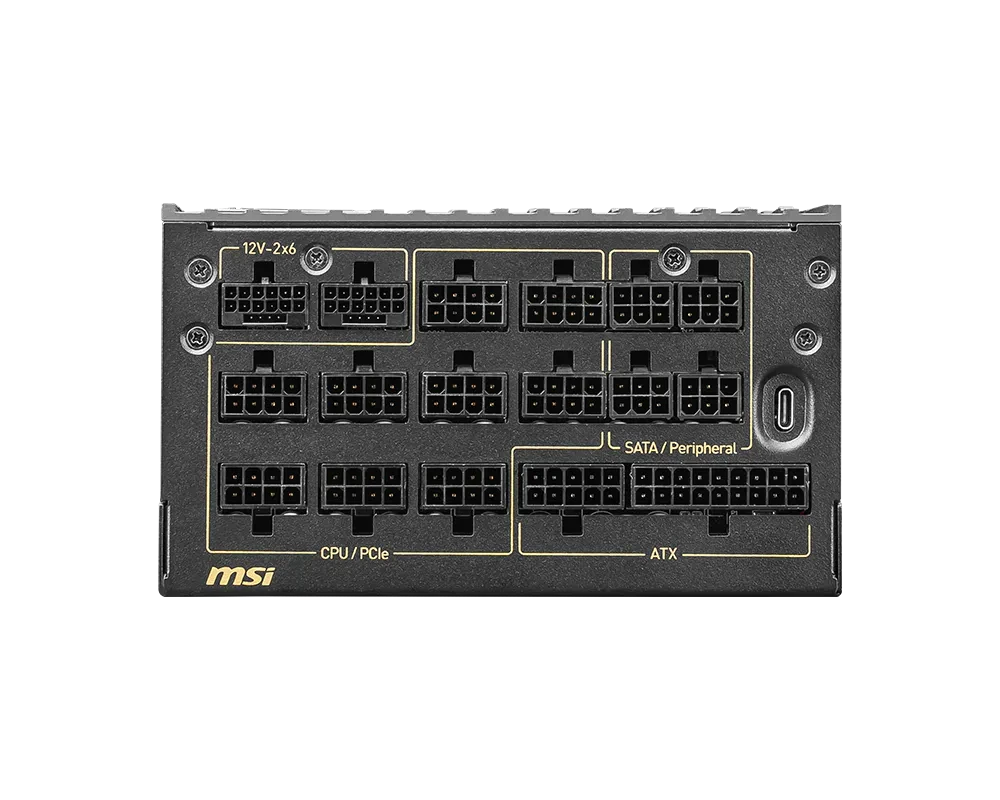 MSI MEG Ai1600T PCIE5 80 PLUS Titanium Power Supply – TechCure India