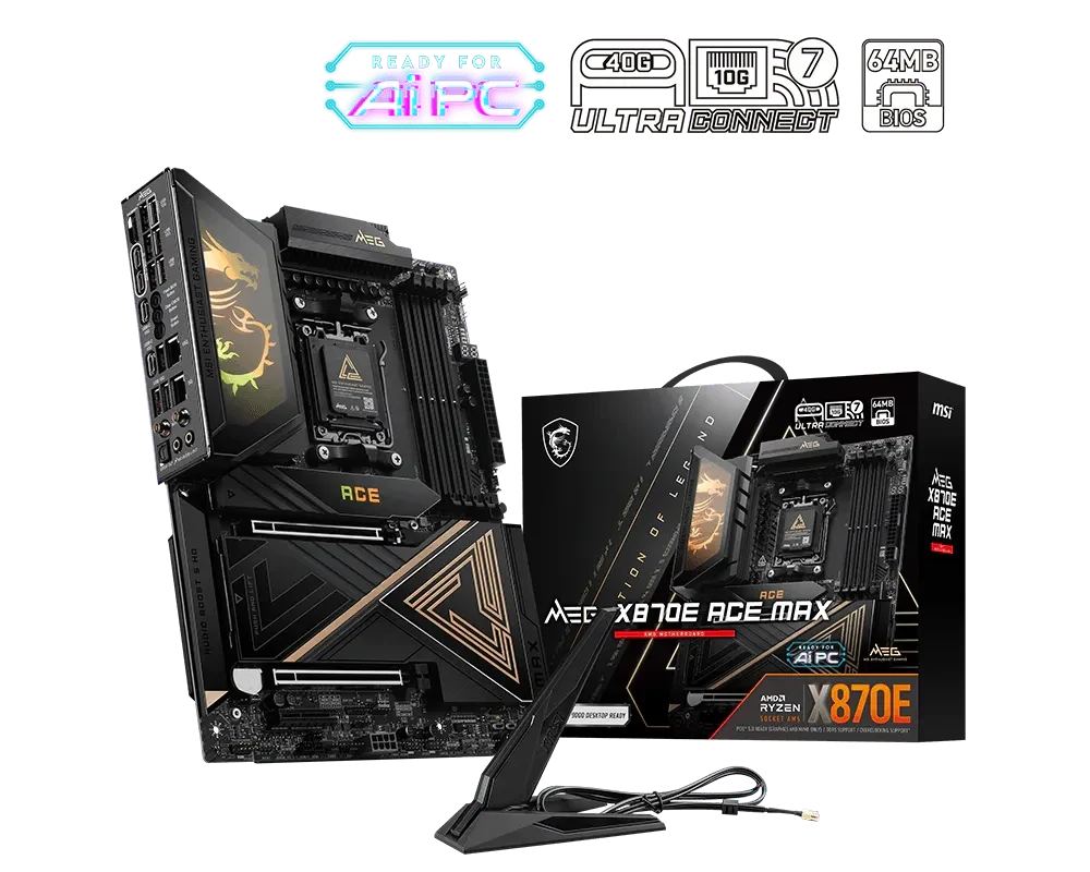 MSI MEG X870E ACE MAX AMD AM5 ATX Motherboard – TechCure India