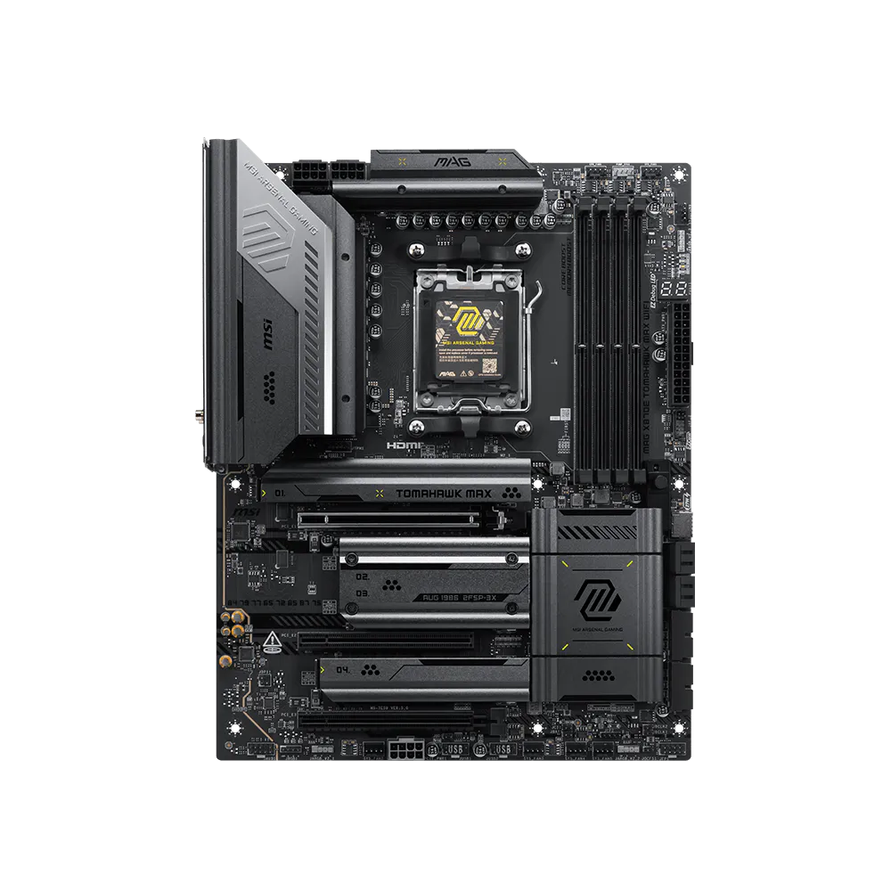 MSI MAG X870E Tomahawk Max Wifi7 DDR5 AMD Motherboard – TechCure India