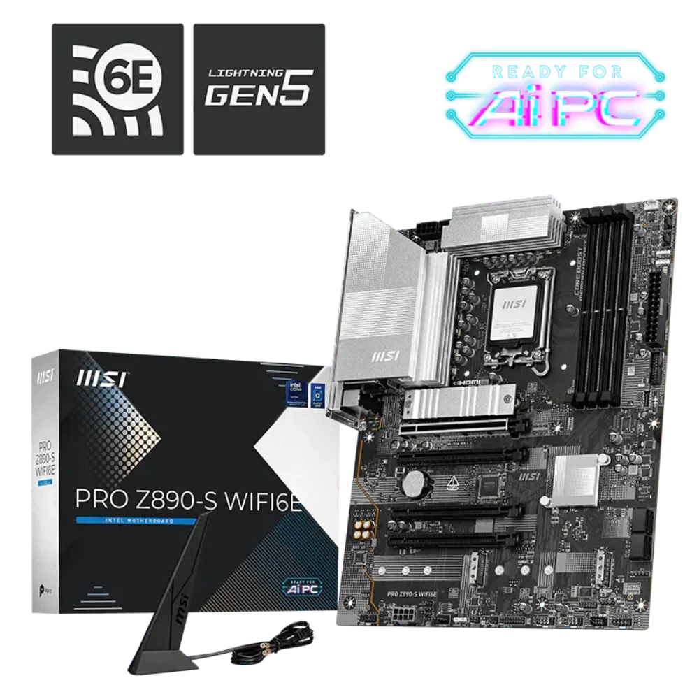 MSI Pro Z890-S Wifi6e DDR5 Intel Motherboard – TechCure India