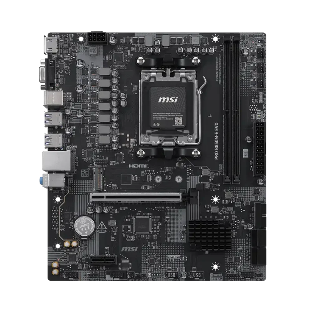 MSI PRO B850M-E EVO DDR5 AMD Motherboard – TechCure India