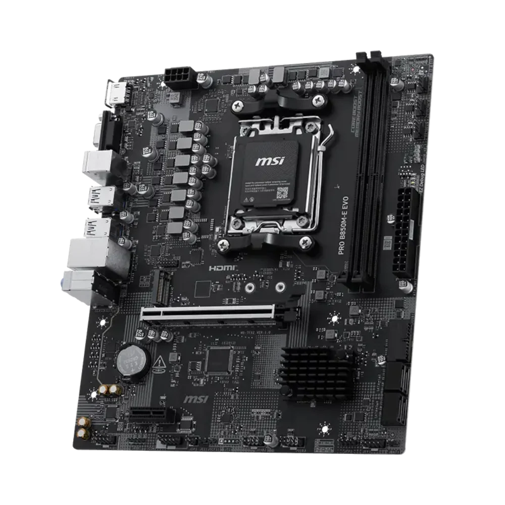 MSI PRO B850M-E EVO DDR5 AMD Motherboard – TechCure India