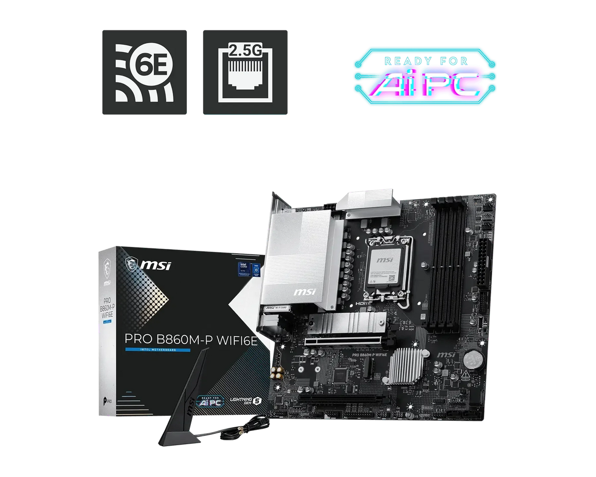 MSI PRO B860M-P WIFI6E LGA 1851 Motherboard – TechCure India