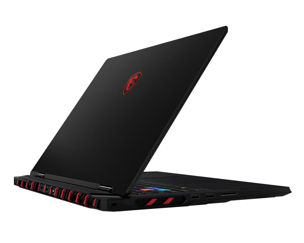 MSI Raider 18 Max HX A2WJ Intel Core Ultra 9 processor 290HX Plus, 64GB DDR5 Ram, 2TB SSD, 18 Inch, 16:10 UHD+ (3840x2400), MiniLED, IPS-Level panel, NVIDIA GeForce RTX 5090 Laptop GPU, GDDR7 24GB, Win 11 Home, 2 Yrs Warranty, Core Black – TechCure India