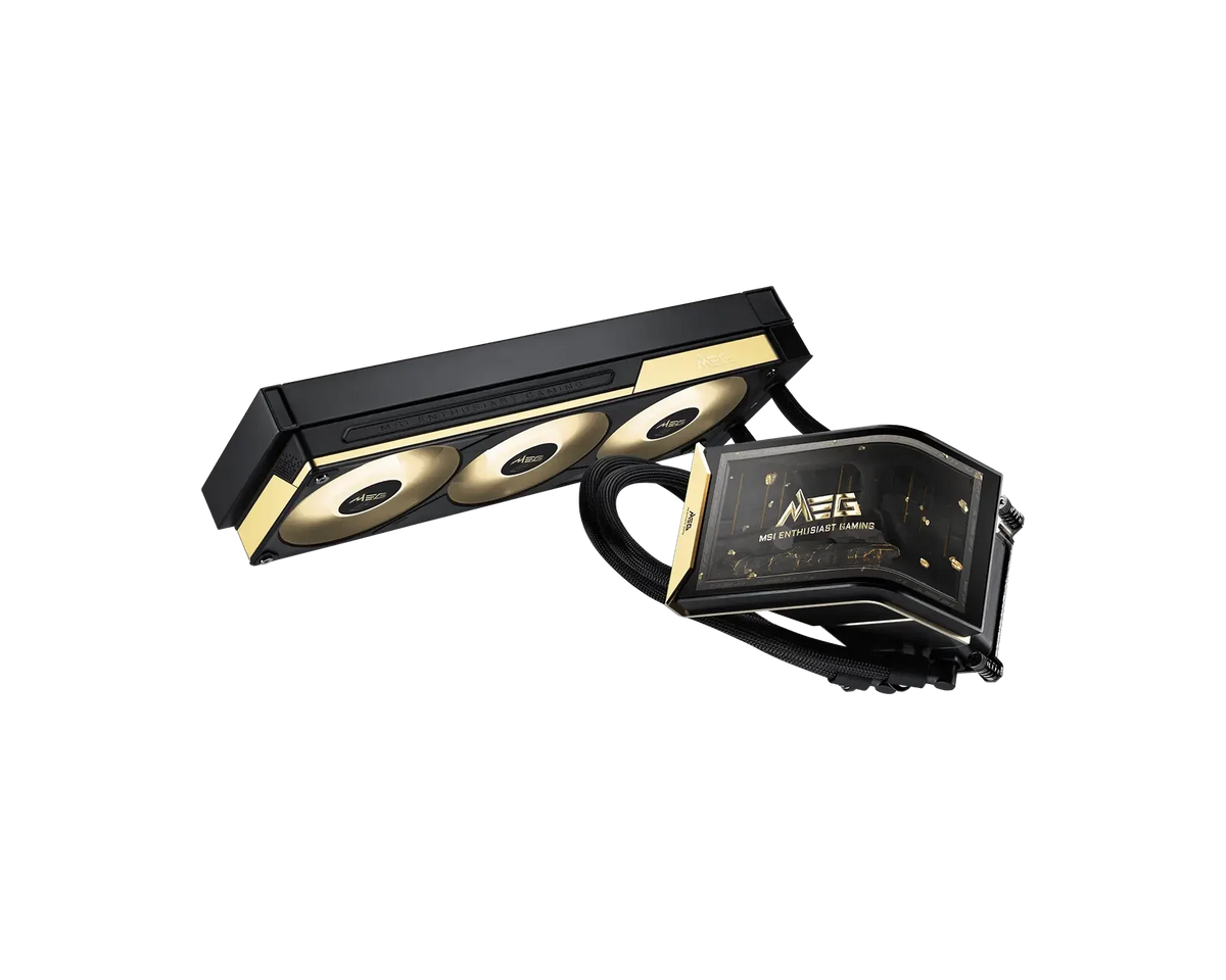 MSI MEG CORELIQUID E15 360 360mm AIO Liquid CPU Cooler, 6.67 Inch 2K AMOLED Display, ARGB, LGA 1700/1851, AM4/AM5, Gray – TechCure India