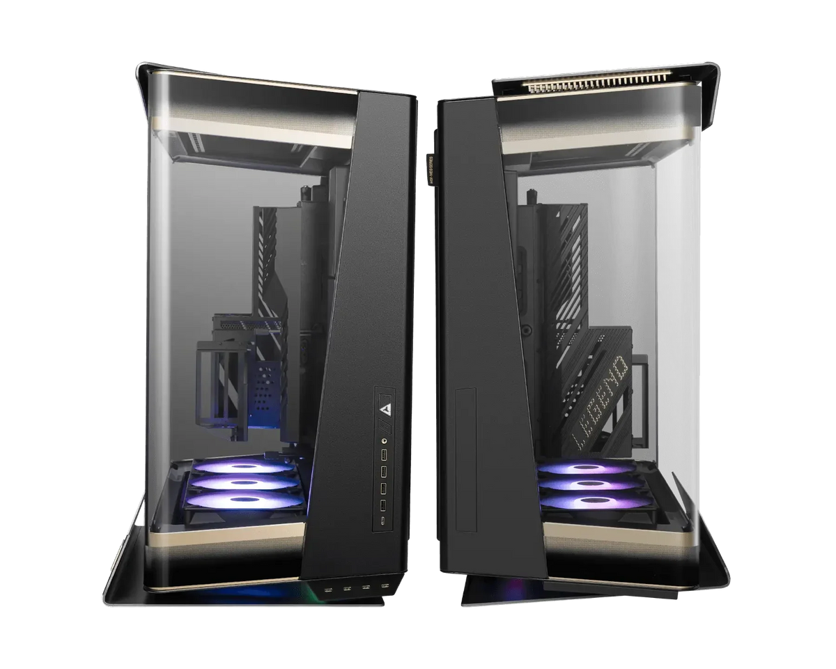 MSI MEG MAESTRO 900R Full Tower E-ATX PC Case, Triple-Sided Tempered Glass, PCIe 5.0 Riser Cable, 3 x 160mm ARGB Fans, Black – TechCure India