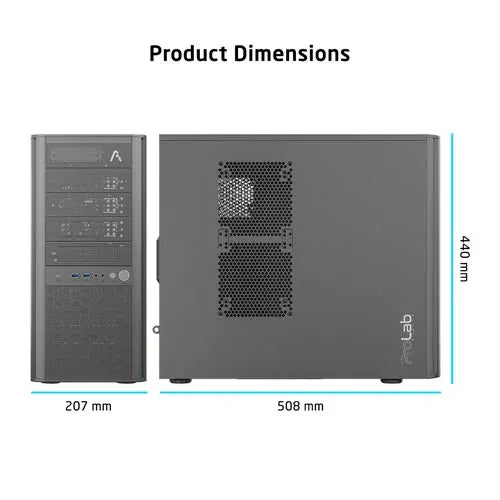 ProLab Design AI838 Mid Tower Workstation PC Cabinet (AI838) – TechCure India