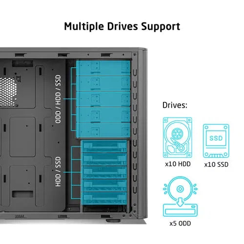 ProLab Design AI838 Mid Tower Workstation PC Cabinet (AI838) – TechCure India