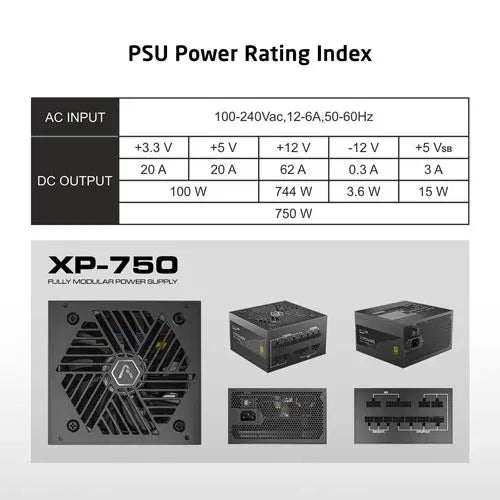 ProLab Design XPower XP-750 ATX 3.1 Gold Fully Modular Power Supply (XP-750-GOLD) – TechCure India