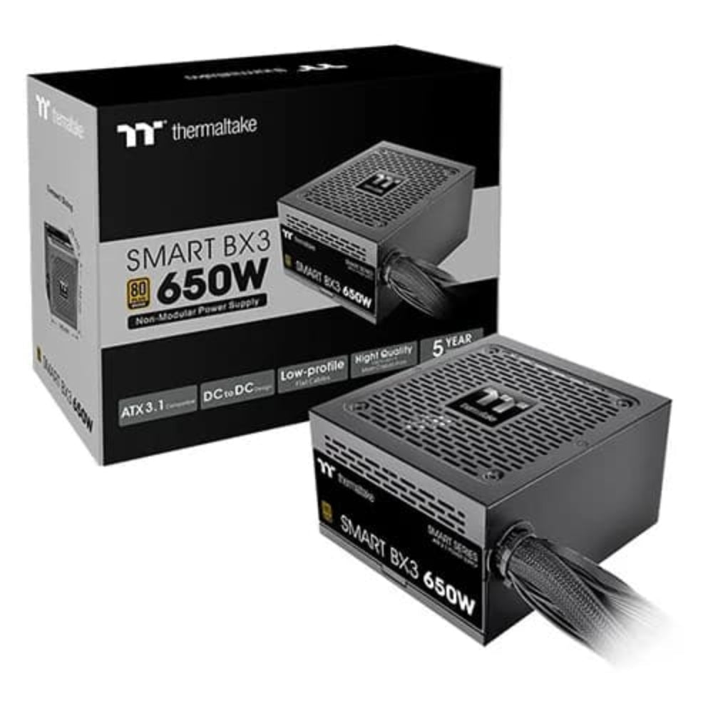 THERMALTAKE Smart BX3 650W 80+ Bronze Non Modular ATX 3.1 Power Supply (650 W) – TechCure India