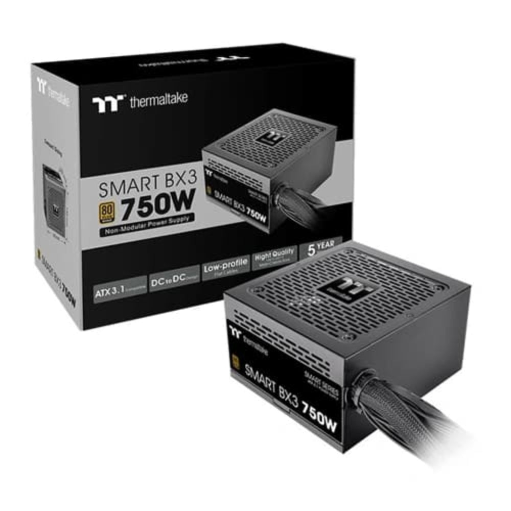 THERMALTAKE Smart BX3 750W 80+ Bronze ATX 3.1 Non Modular Power Supply – TechCure India