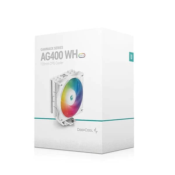 DEEPCOOL Gammaxx AG400 ARGB 120mm Single Tower Air Cooler (White) - 6