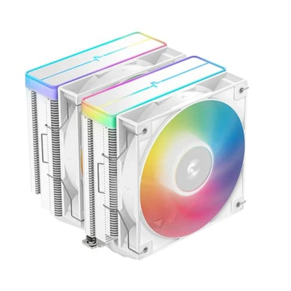 DEEPCOOL AG620 V2 ARGB 120mm Dual Tower CPU Air Cooler ( White ) – TechCure India