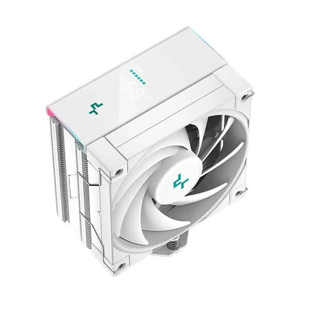 DEEPCOOL AK400 Digital WH 120mm Single Tower CPU Air Cooler With ARGB LED Strips (White) - 2