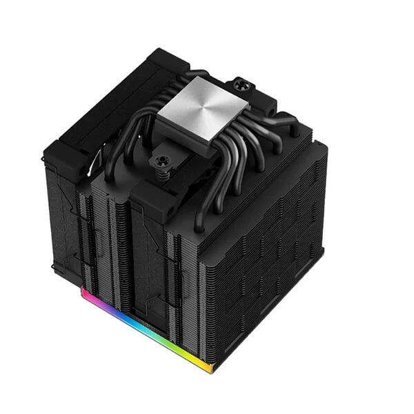 DeepCool AK620 Digital 120mm Dual Tower CPU Air Cooler With ARGB LED Strips (Black) - 4