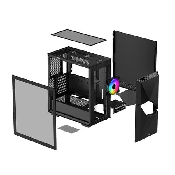 DEEPCOOL Cyclops EATX ARGB Mid Tower Cabinet ( Black ) - 5