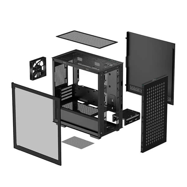 DEEPCOOL CH370 MATX Mini Tower Cabinet (Black) - 6