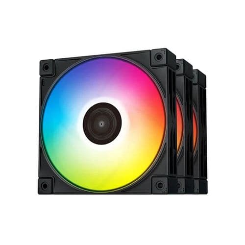 DEEPCOOL FC120 120mm ARGB Cabinet Fan (Black) (Triple Pack)