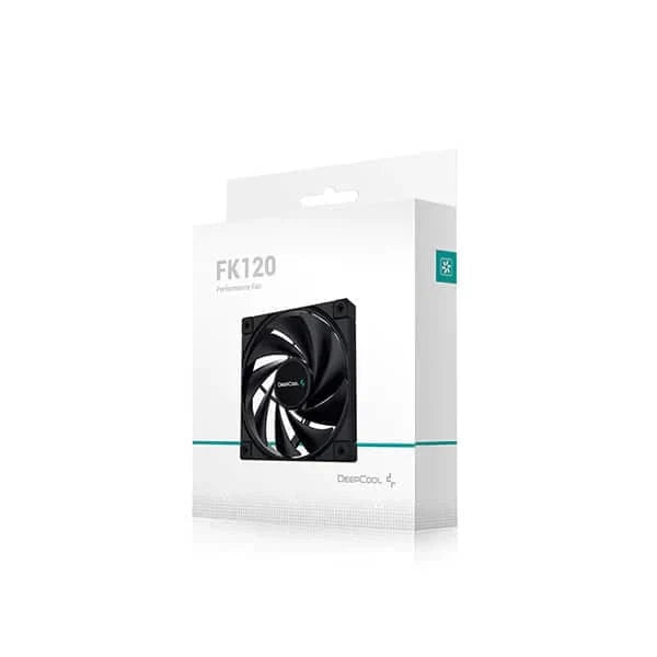 DEEPCOOL FK120 120mm 1850RPM 4-Pin PWM Non-RGB Cabinet Fan (Black) (Single Pack) - 6