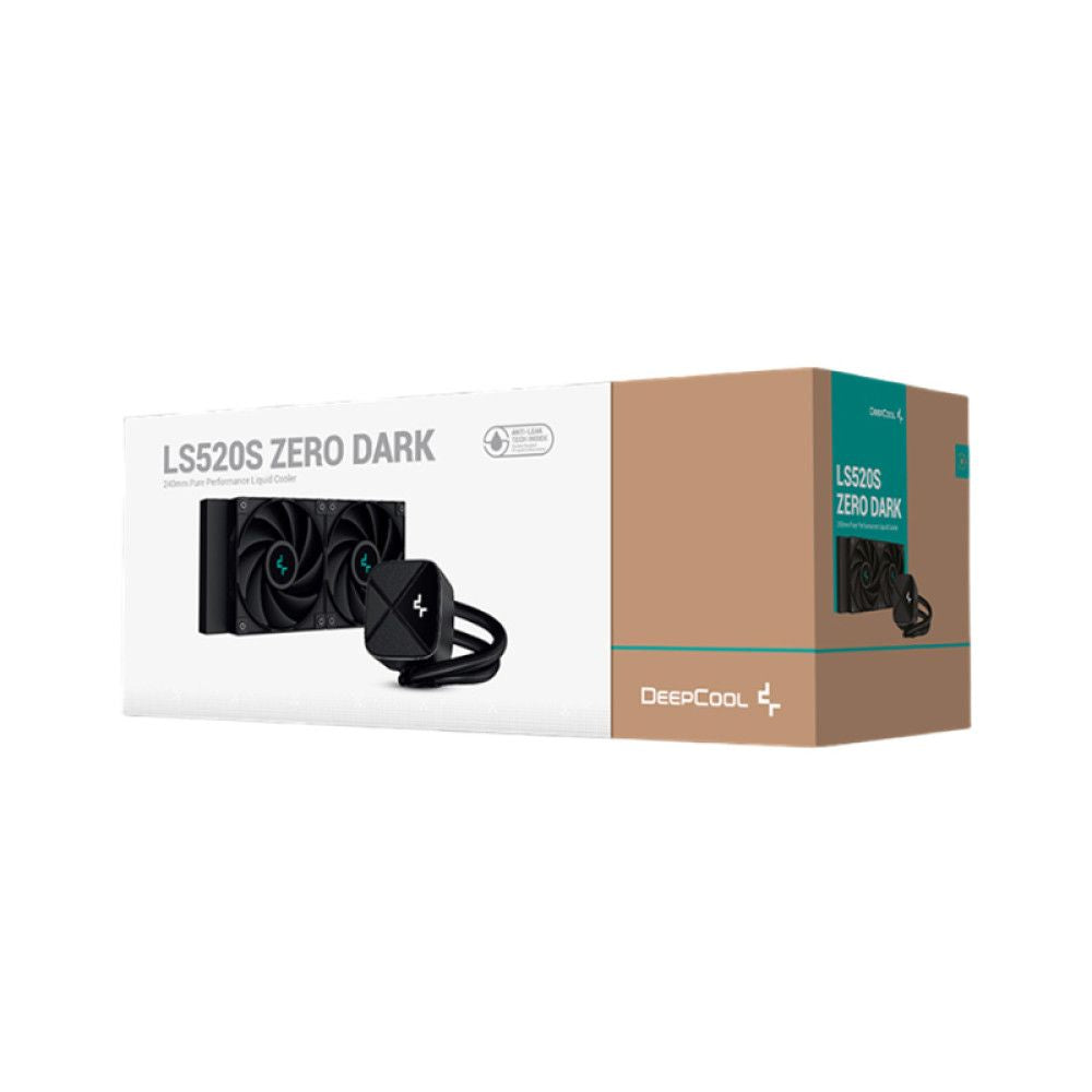 DEEPCOOL LS520S Zero Dark 240mm Liquid CPU Cooler (Black) - 3
