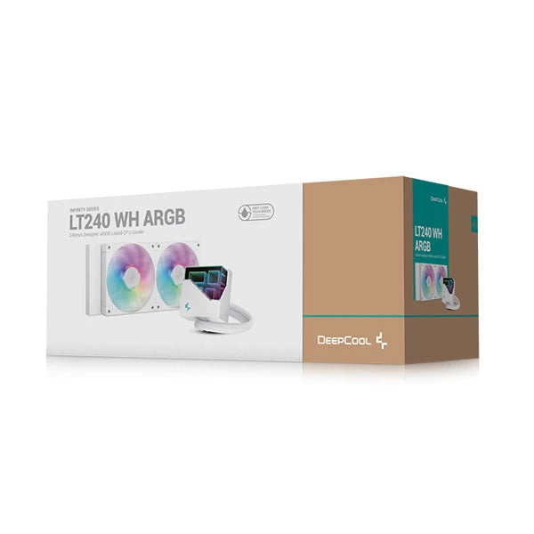 Deepcool LT240 ARGB CPU Liquid Cooler (White) – TechCure India