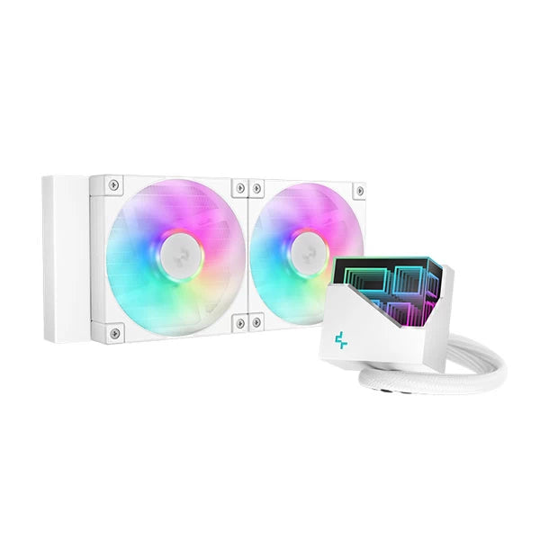 Deepcool LT240 ARGB CPU Liquid Cooler (White) – TechCure India