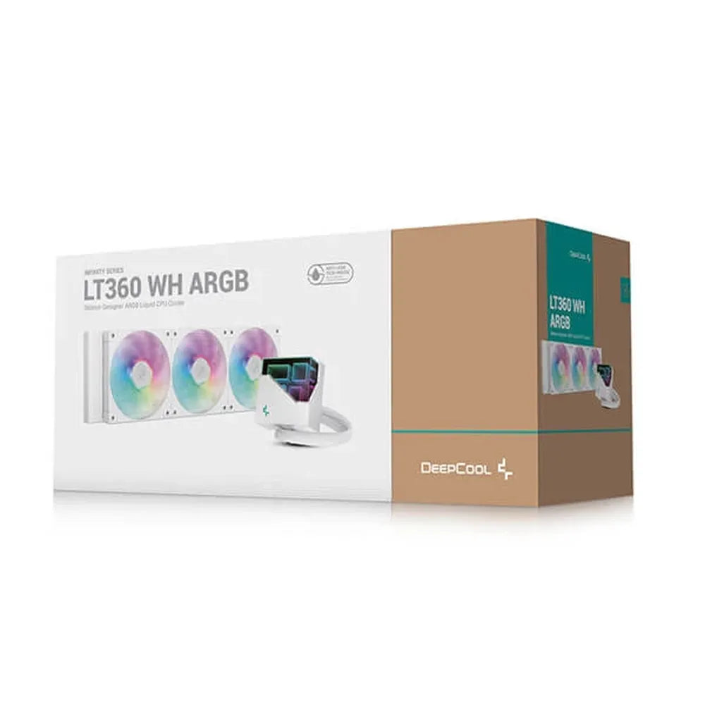 DEEPCOOL LT360 ARGB 360mm CPU Liquid Cooler (White) - 6