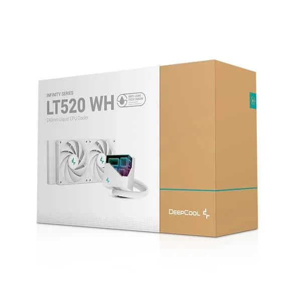 DEEPCOOL Infinity LT520 ARGB 240mm CPU Liquid Cooler ( White ) - 6