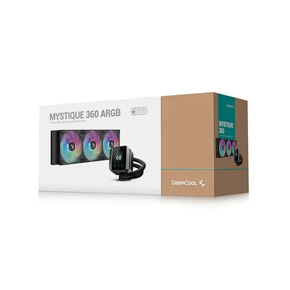 DEEPCOOL Mystique 360 ARGB 360mm CPU Liquid Cooler (Black) - 5