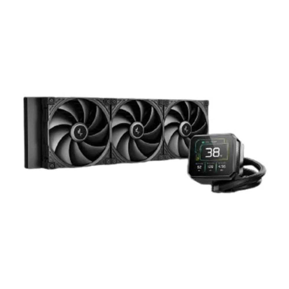 DEEPCOOL Spartacus 420 420mm CPU Liquid Cooler ( Black ) ( With LCD Display ) – TechCure India