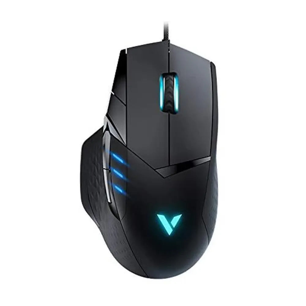 RAPOO VT300 Wired Ergonomic Gaming Mouse ( VT300 ) ( 6200DPI / 10 Macro Button ) ( Black ) – TechCure India