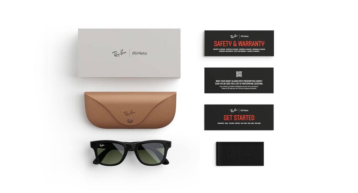 Ray-Ban Meta Wayfarer Gen 2 Smart Glasses Black Glossy – TechCure India