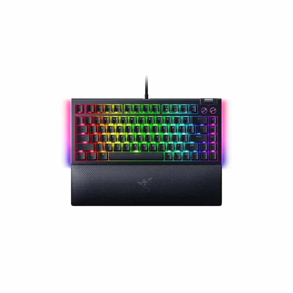 Razer Blackwidow V4 75% Hot Swappable Mechanical Tactile Switch Wired Gaming Keyboard – TechCure India