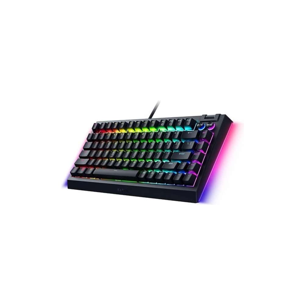 Razer Blackwidow V4 75% Hot Swappable Mechanical Tactile Switch Wired Gaming Keyboard – TechCure India