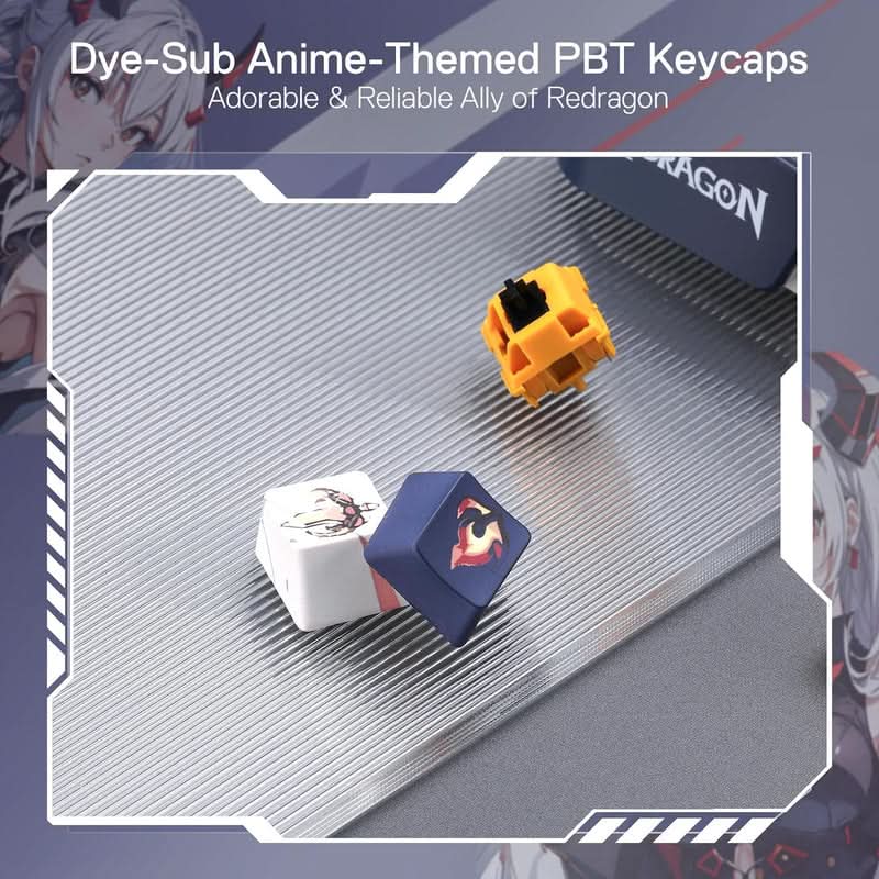 Redragon Eisa Pro K686 Pro Anime Theme Mechanical Keyboard – TechCure India