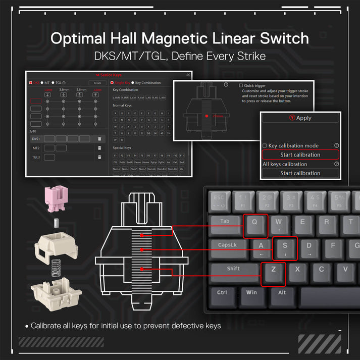 Redragon FIZZ K617 Magnetic Hall Effect Gaming Keyboard – TechCure India