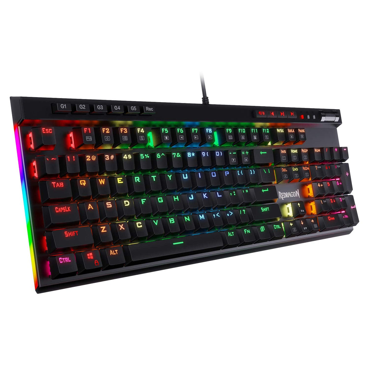 REDRAGON K580 VATA (BLUE SWITCHES) USB GAMING RGB KEYBOARD – TechCure India