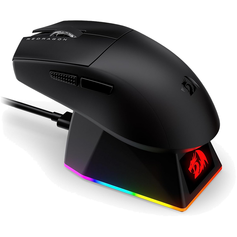 Redragon King Ultra M999 Tri-Mode Wireless Gaming Mouse with Magnetic RGB Charging Dock – 45000 DPI – TechCure India