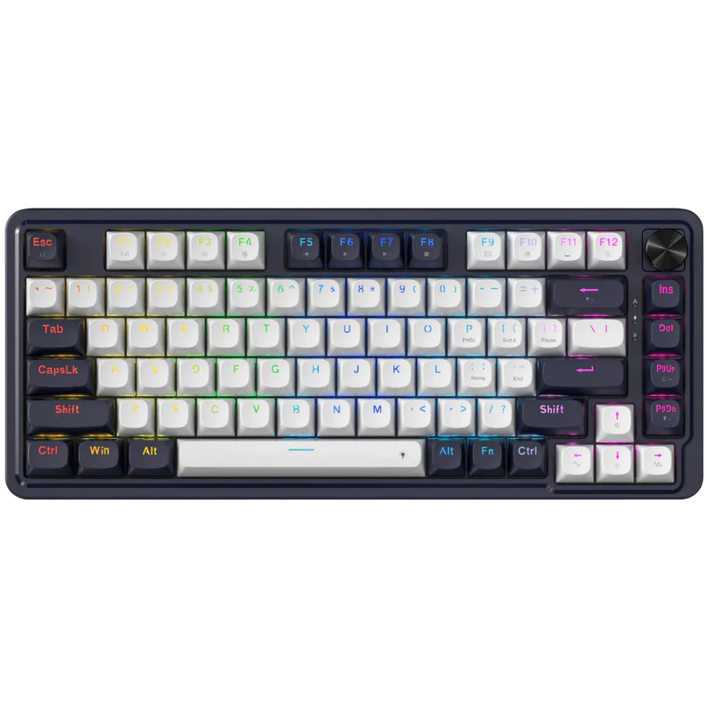 REDRAGON UCAL K673 HE 75% Mechanical RGB Wired Gaming Keyboard ( Abyssal Blue ) ( Magnetic Switches ) – TechCure India
