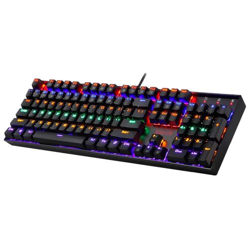 REDRAGON Vara K551 Full Size Rainbow Backlit Wired Mechanical Gaming Keyboard ( Black ) ( Red Switch ) – TechCure India