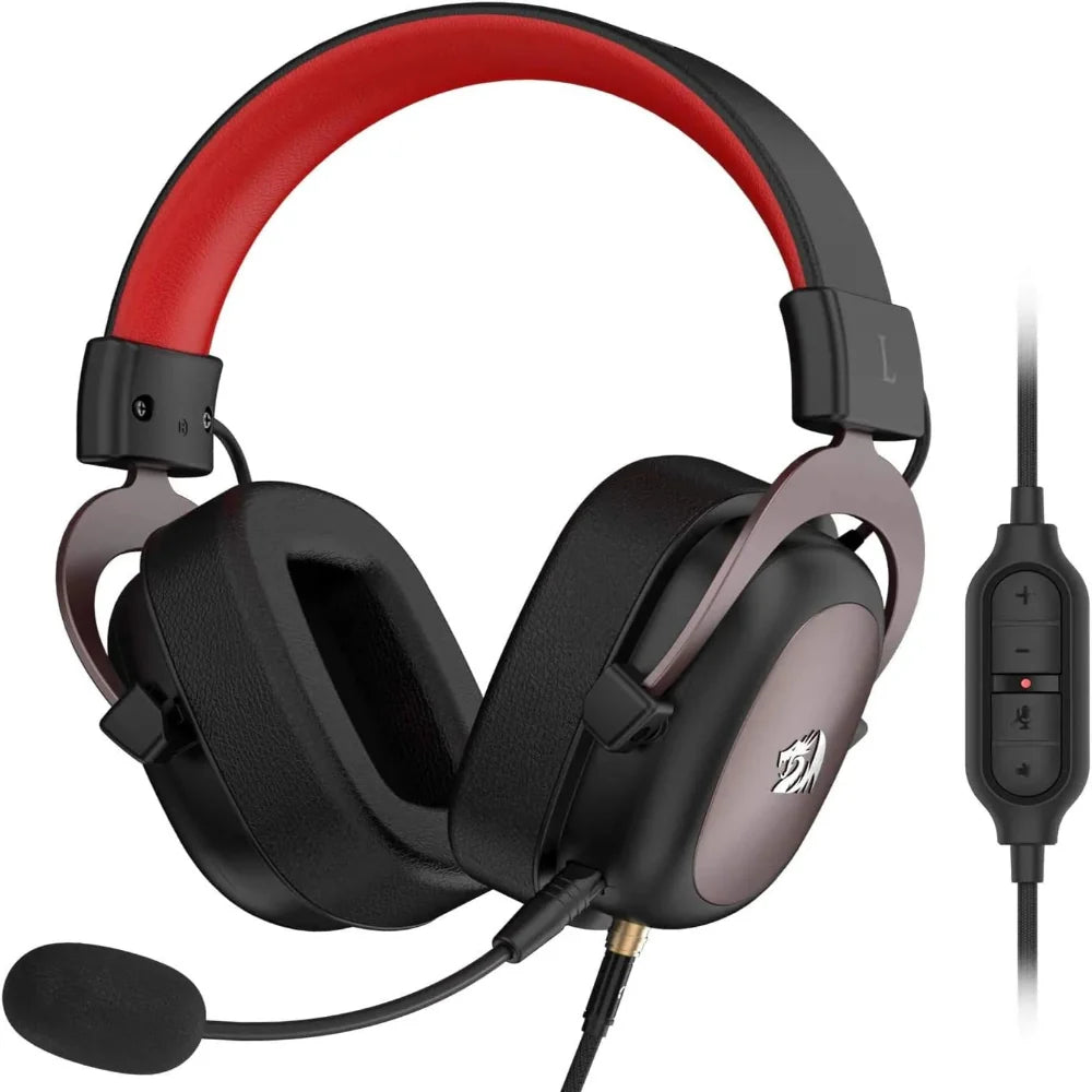 REDRAGON Zeus H510-1 3.5mm Wired Gaming Headphones ( Black ) ( PC/Xbox One / PS4 ) – TechCure India