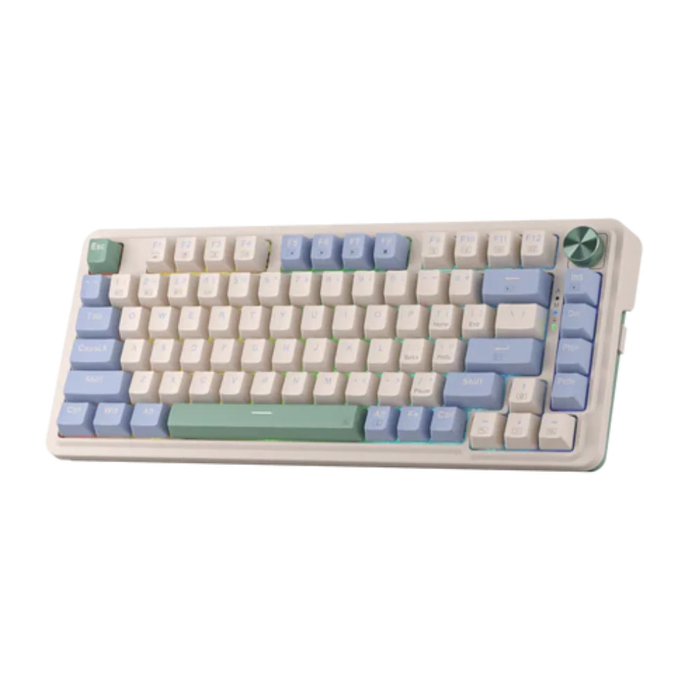 REDRAGON K673 Ucal Pro 65% Mechanical RGB Wireless Gaming Keyboard ( Vintage Blue ) ( Linear Red Switches ) – TechCure India