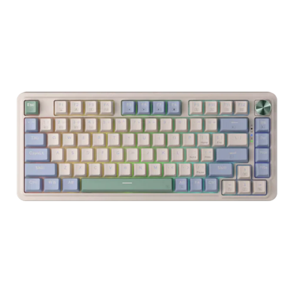 REDRAGON K673 Ucal Pro 65% Mechanical RGB Wireless Gaming Keyboard ( Vintage Blue ) ( Linear Red Switches ) – TechCure India